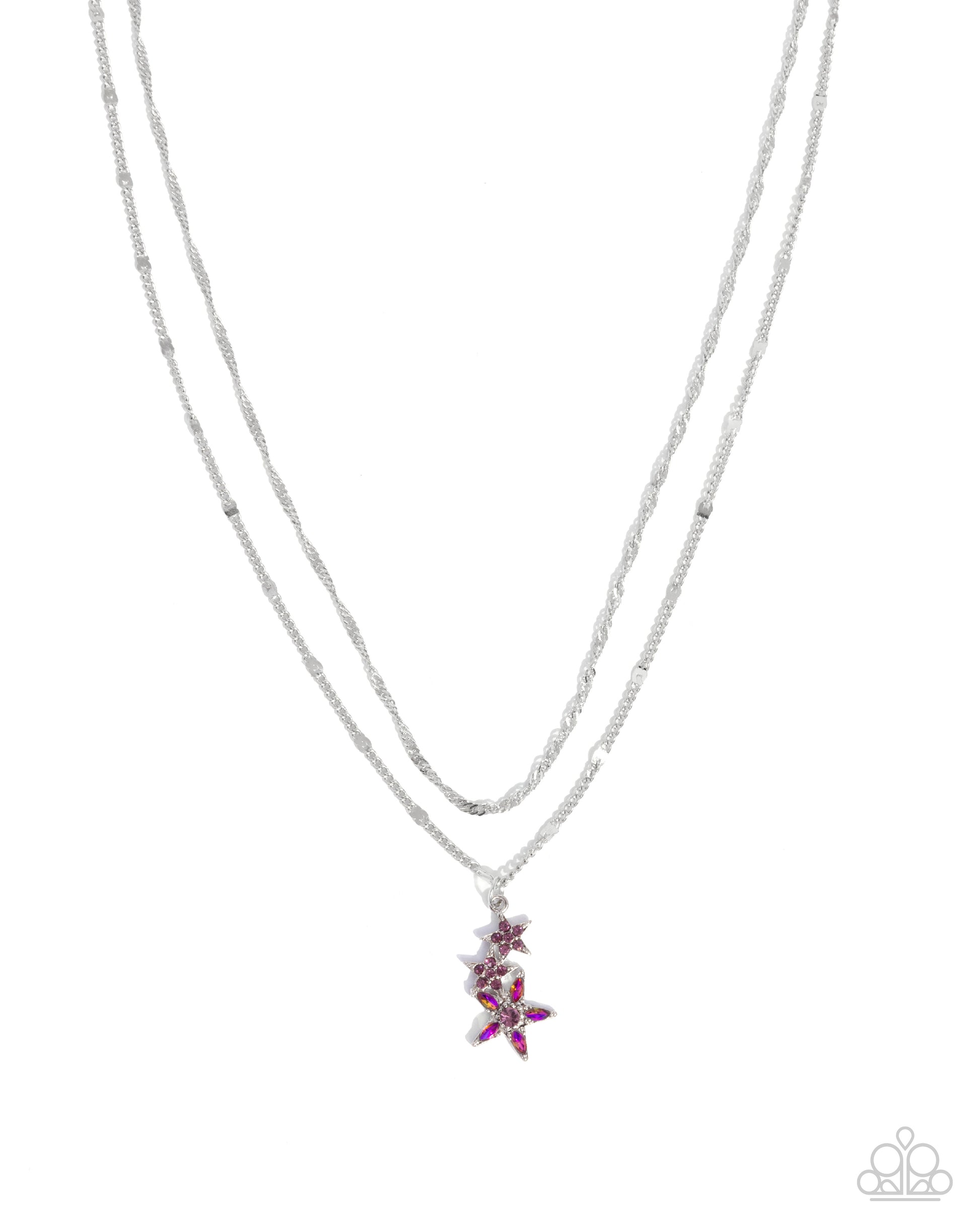 Scintillating Stars - purple - Paparazzi necklace