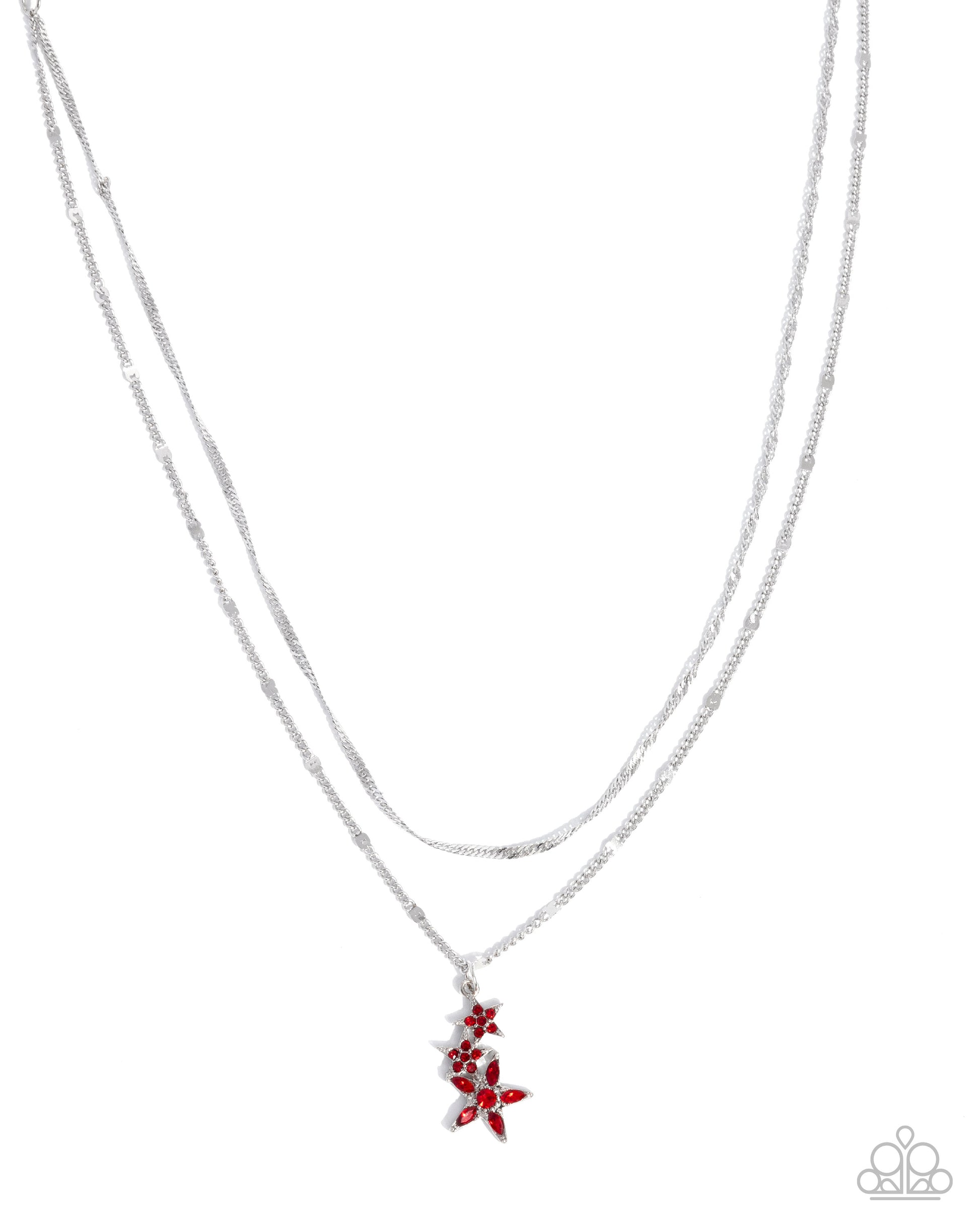 Scintillating Stars - red - Paparazzi necklace