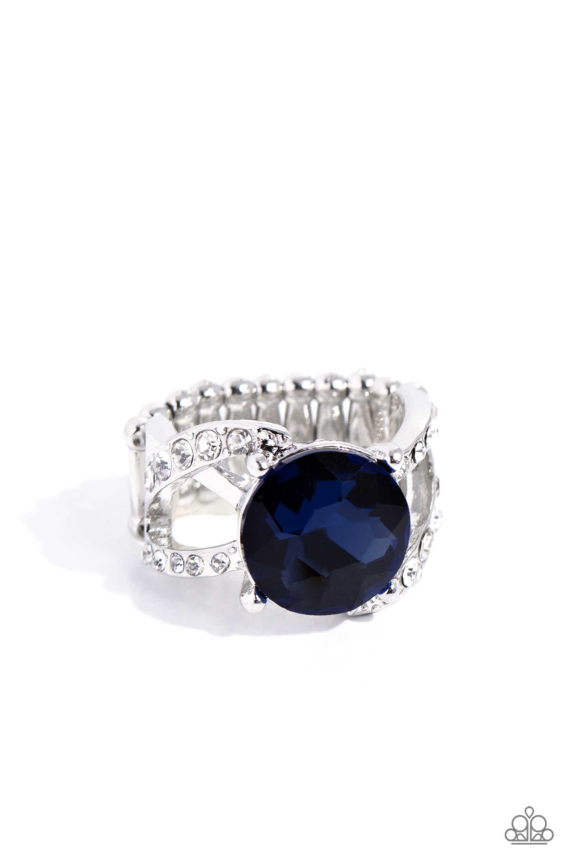 Scintillating Swirl - blue - Paparazzi ring