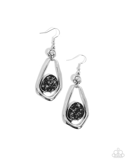 Scouting Spirals - black - Paparazzi earrings