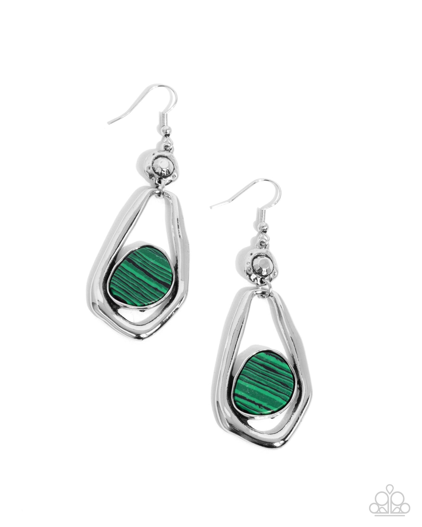 Scouting Spirals - green - Paparazzi earrings