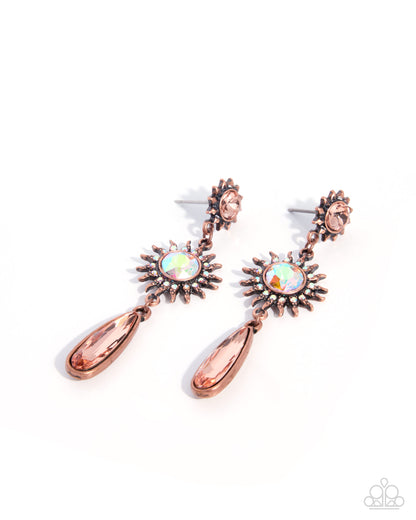 Screaming Sonoran - copper - Paparazzi earrings