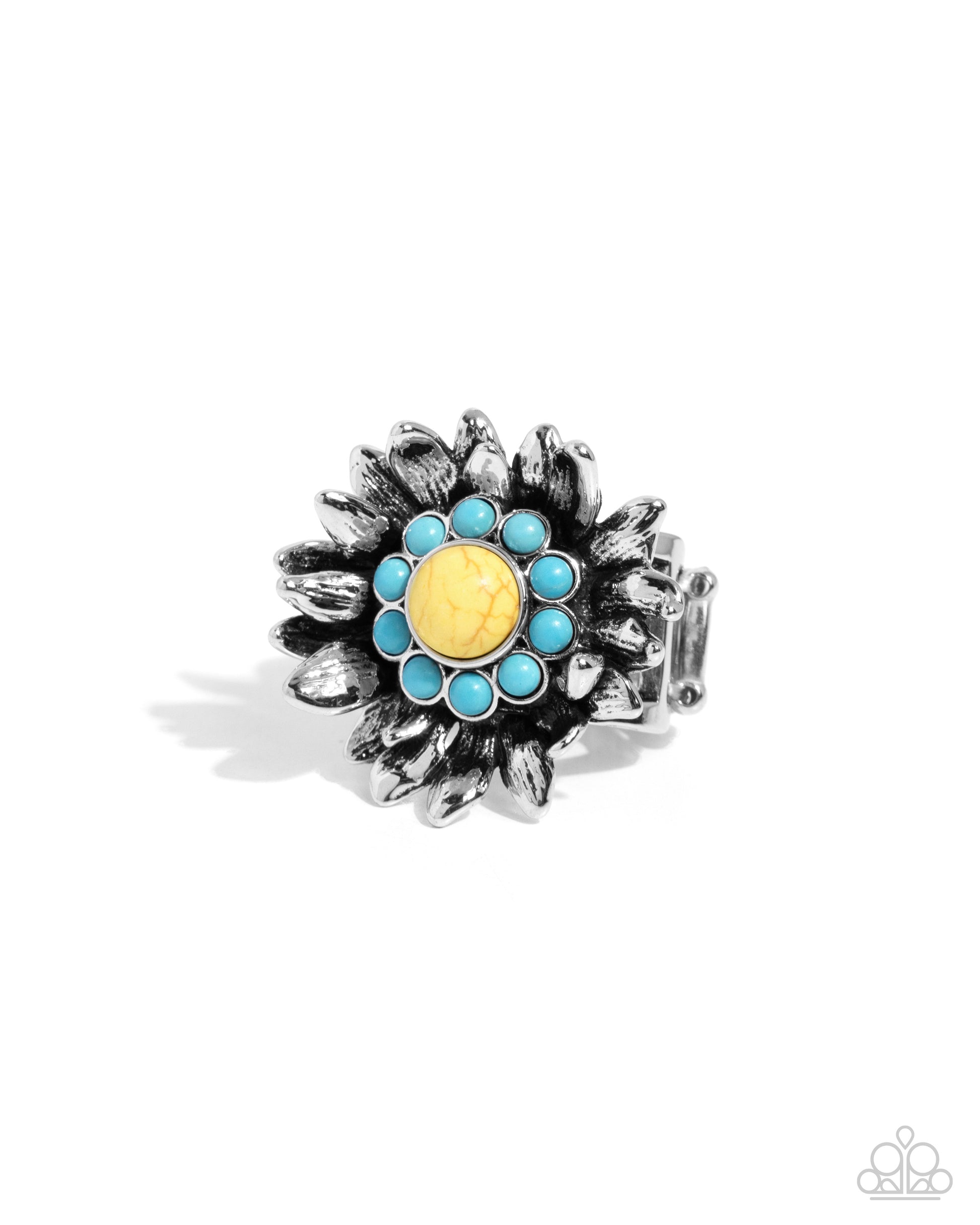 Screening Sunflower - yellow - Paparazzi ring