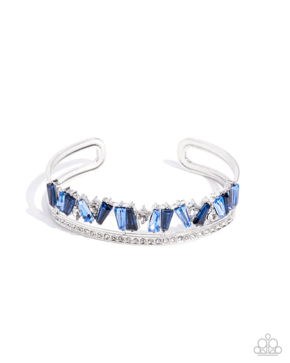 Sculpted Splendor - blue - Paparazzi bracelet