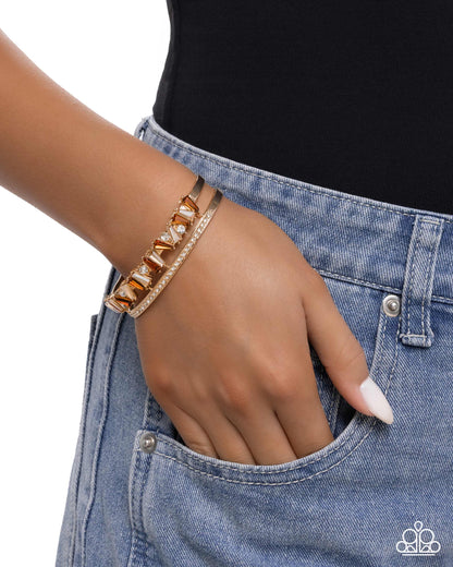 Sculpted Splendor - brown - Paparazzi bracelet