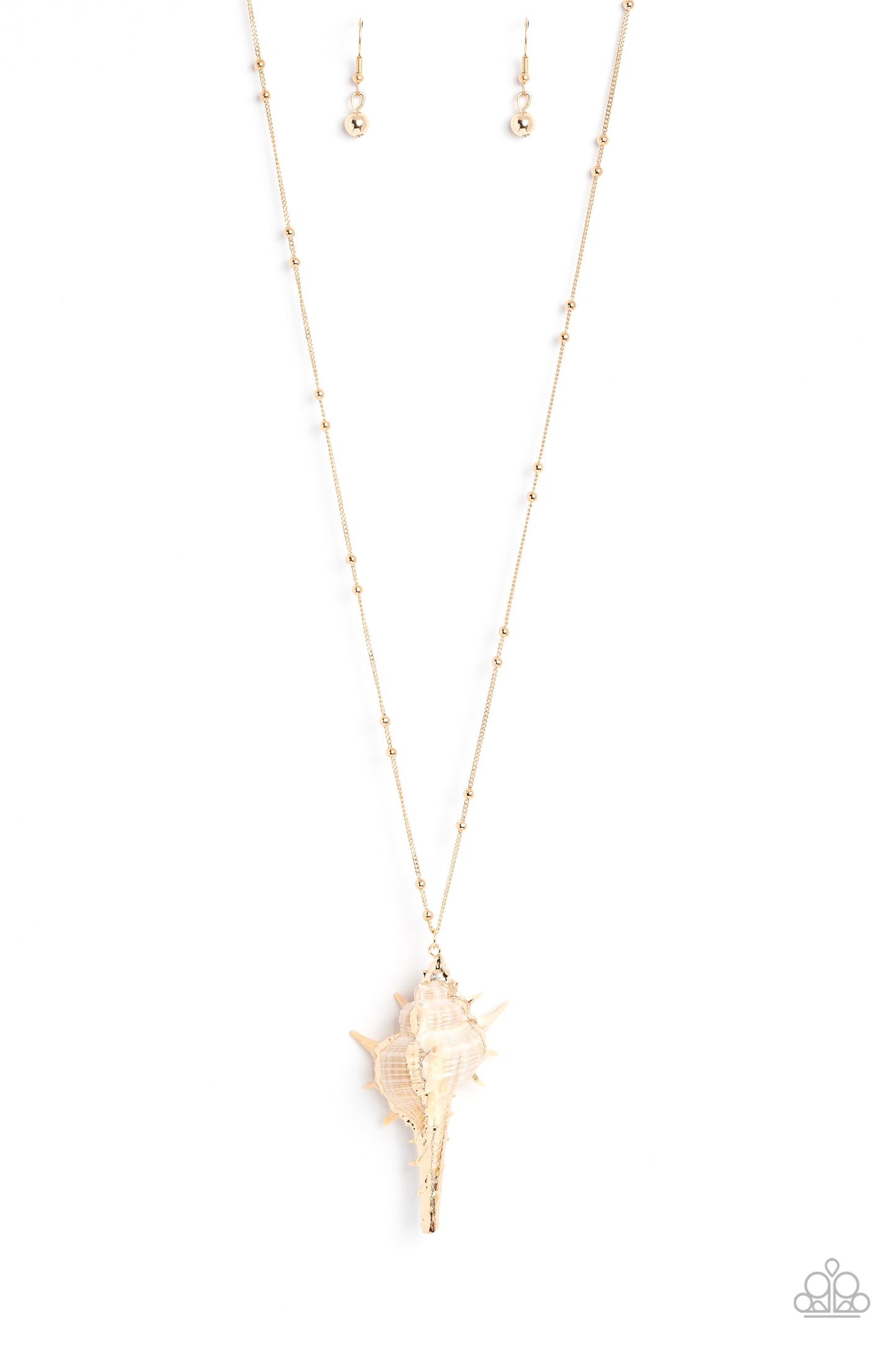 Sea CONCH - gold - Paparazzi necklace