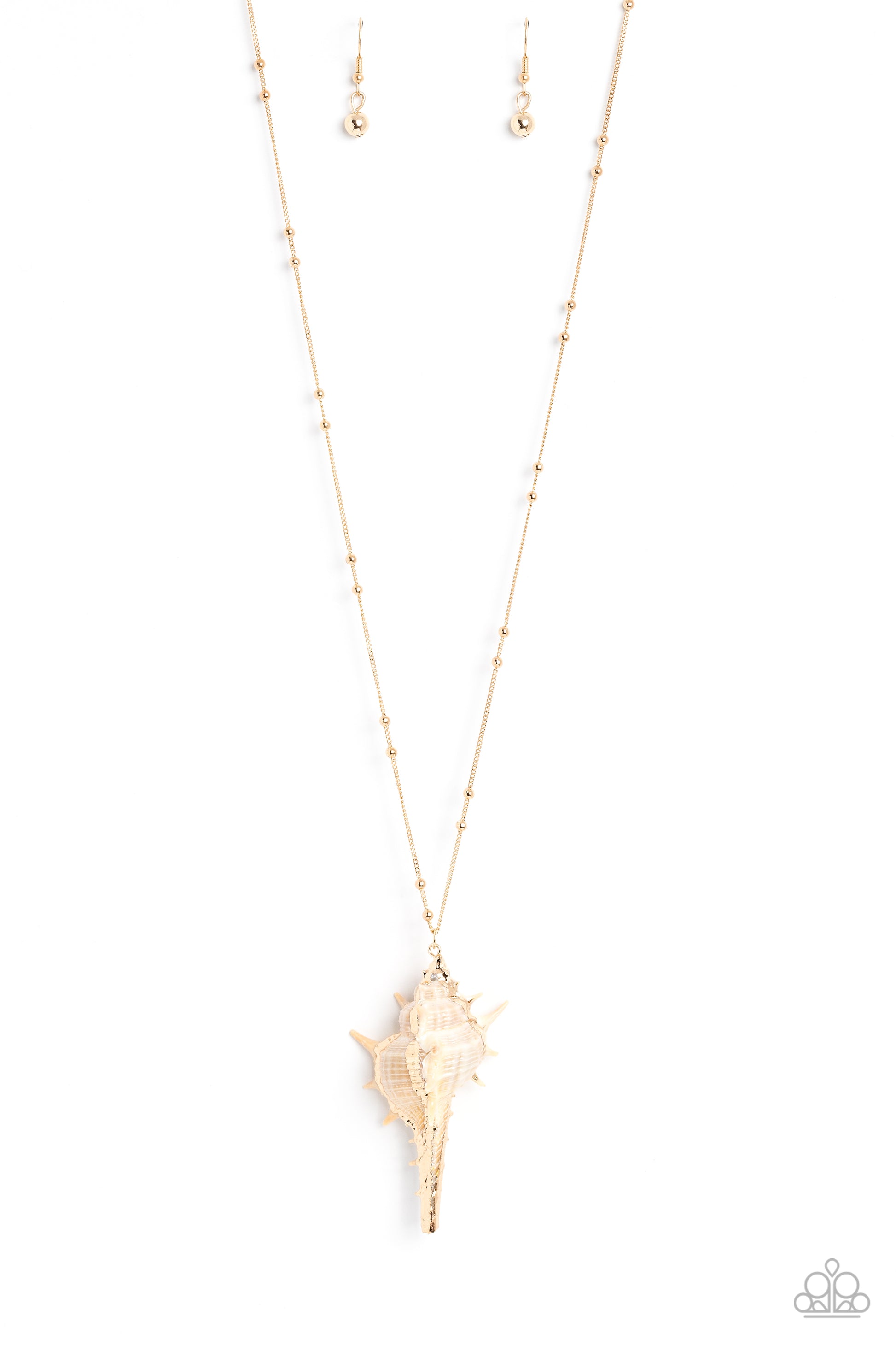Sea CONCH - gold - Paparazzi necklace