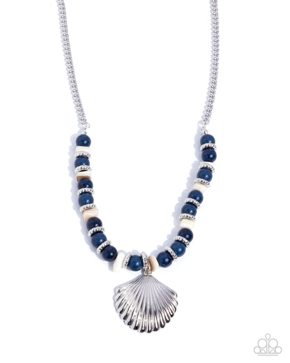 Seafaring Season - blue - Paparazzi necklace