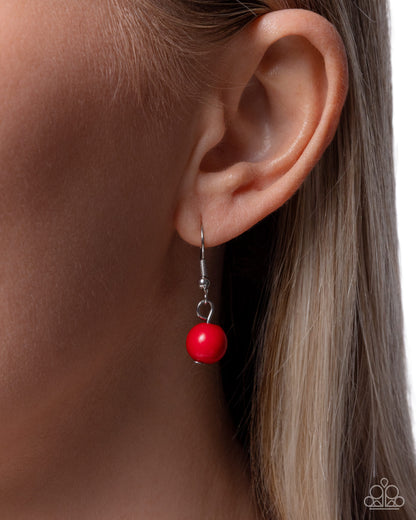 Seafaring Season - red - Paparazzi necklace