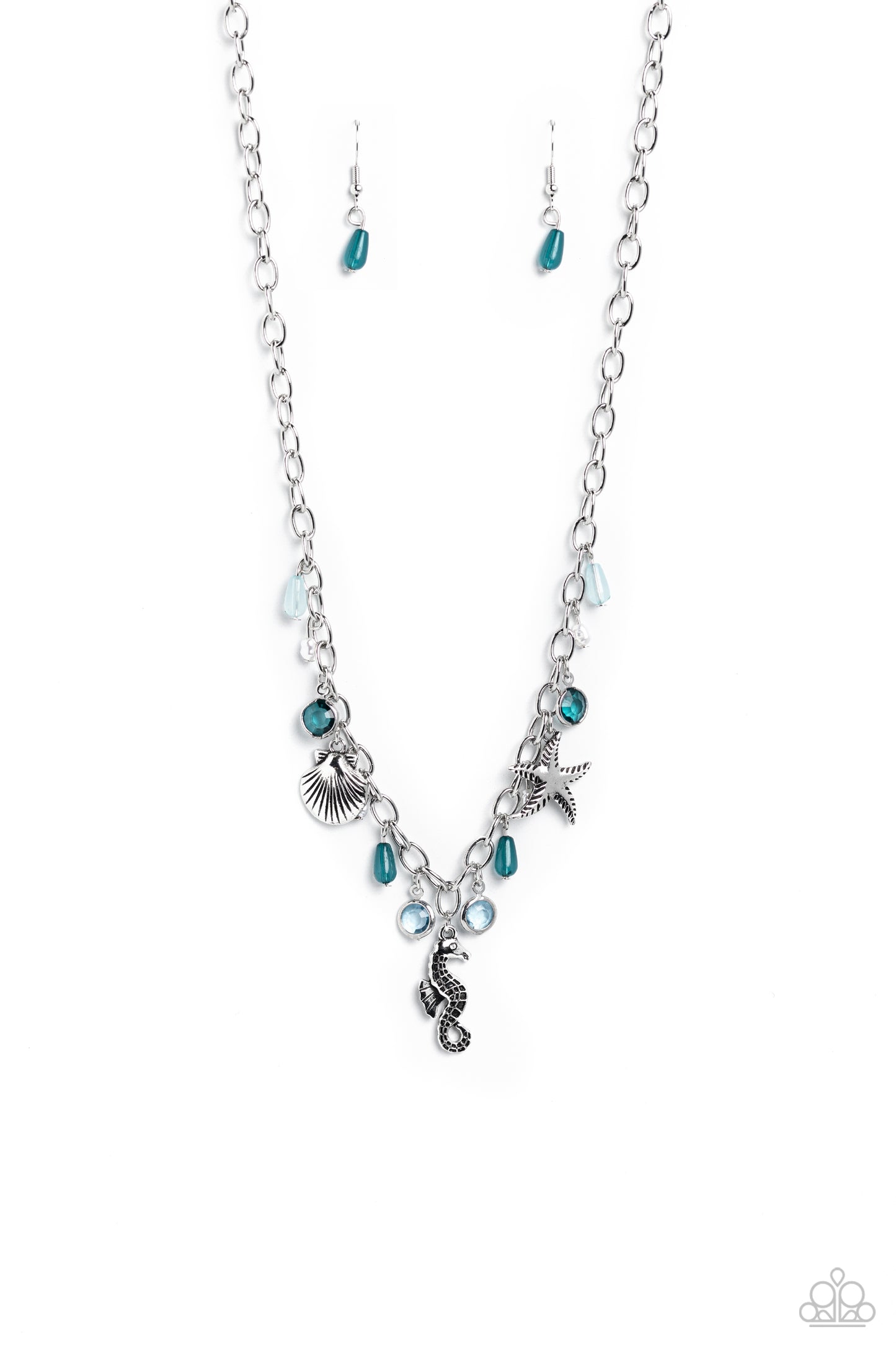 Seahorse Season - blue - Paparazzi necklace