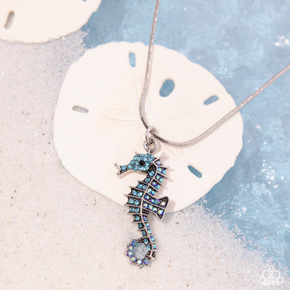 Seahorse Shanty - blue - Paparazzi necklace