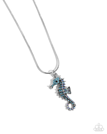 Seahorse Shanty - blue - Paparazzi necklace