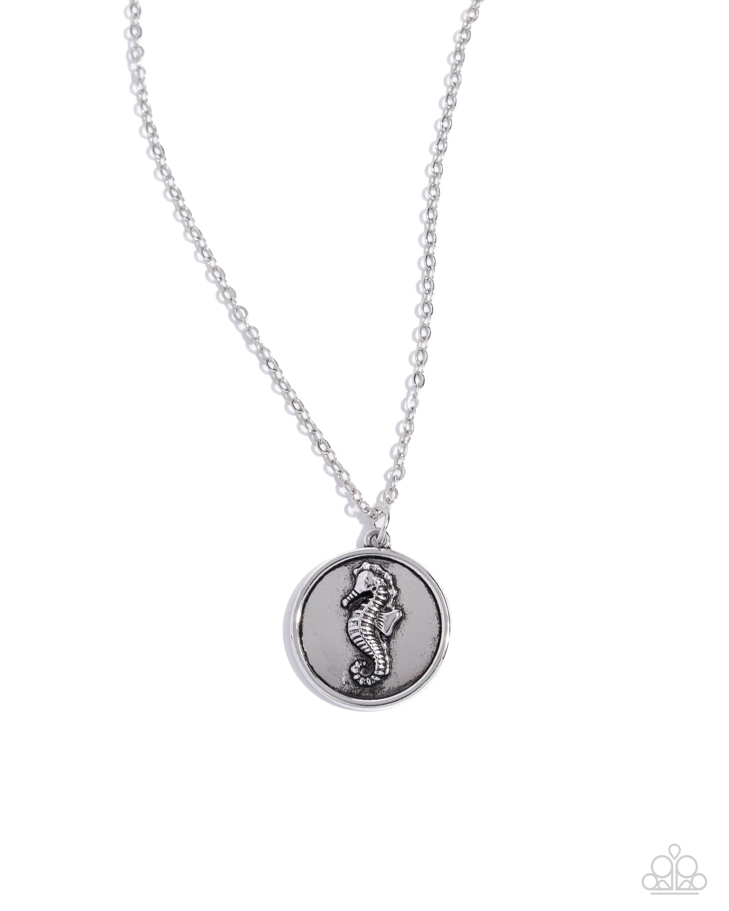 Seahorse Solo - silver - Paparazzi necklace