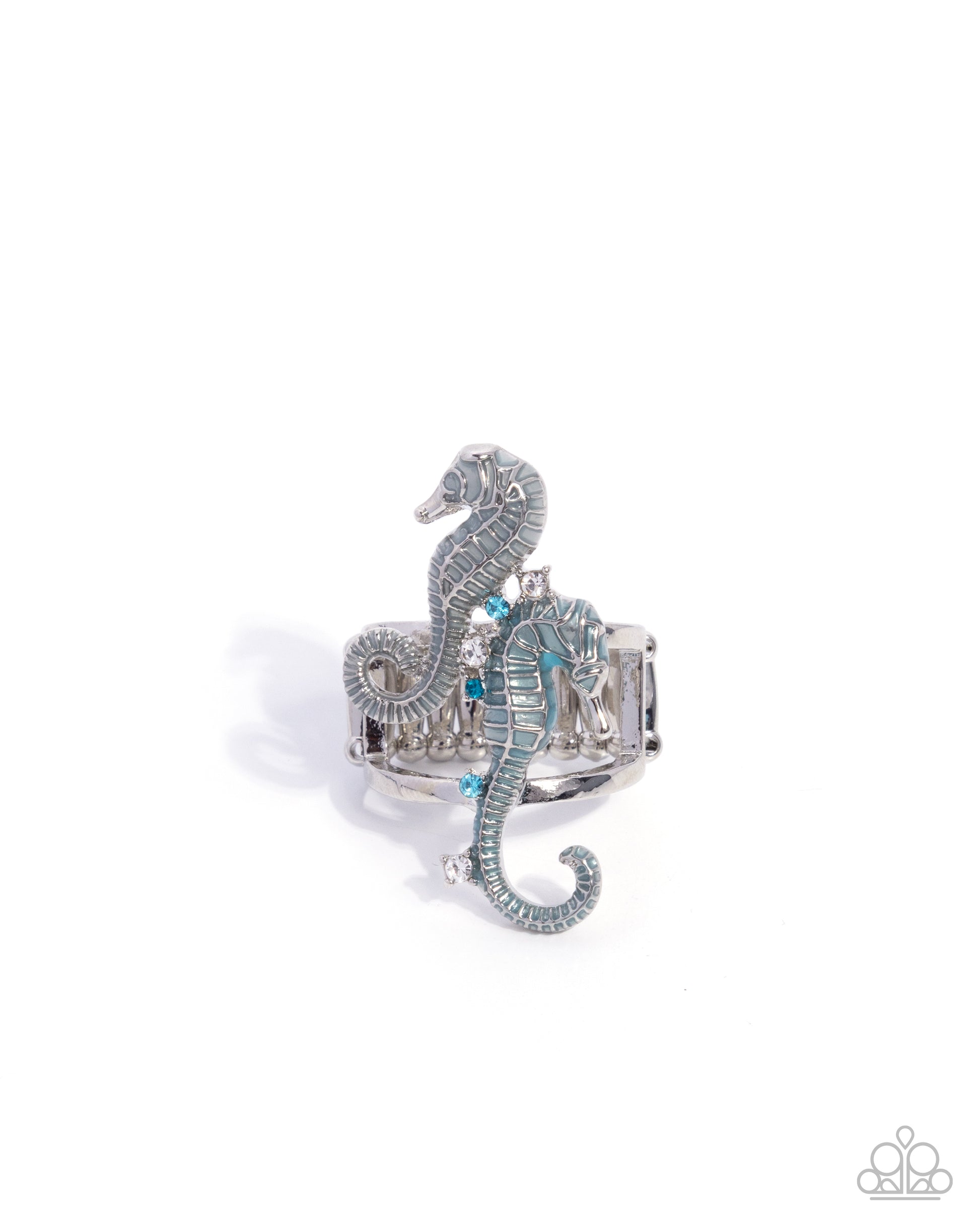 Seahorse Specialty - blue - Paparazzi ring