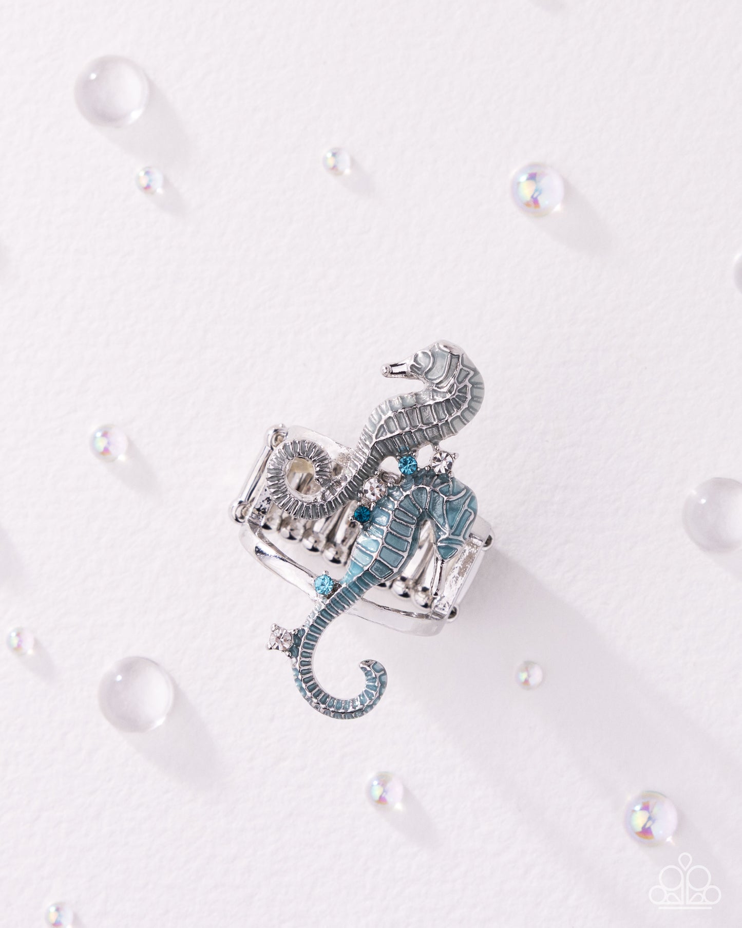 Seahorse Specialty - blue - Paparazzi ring