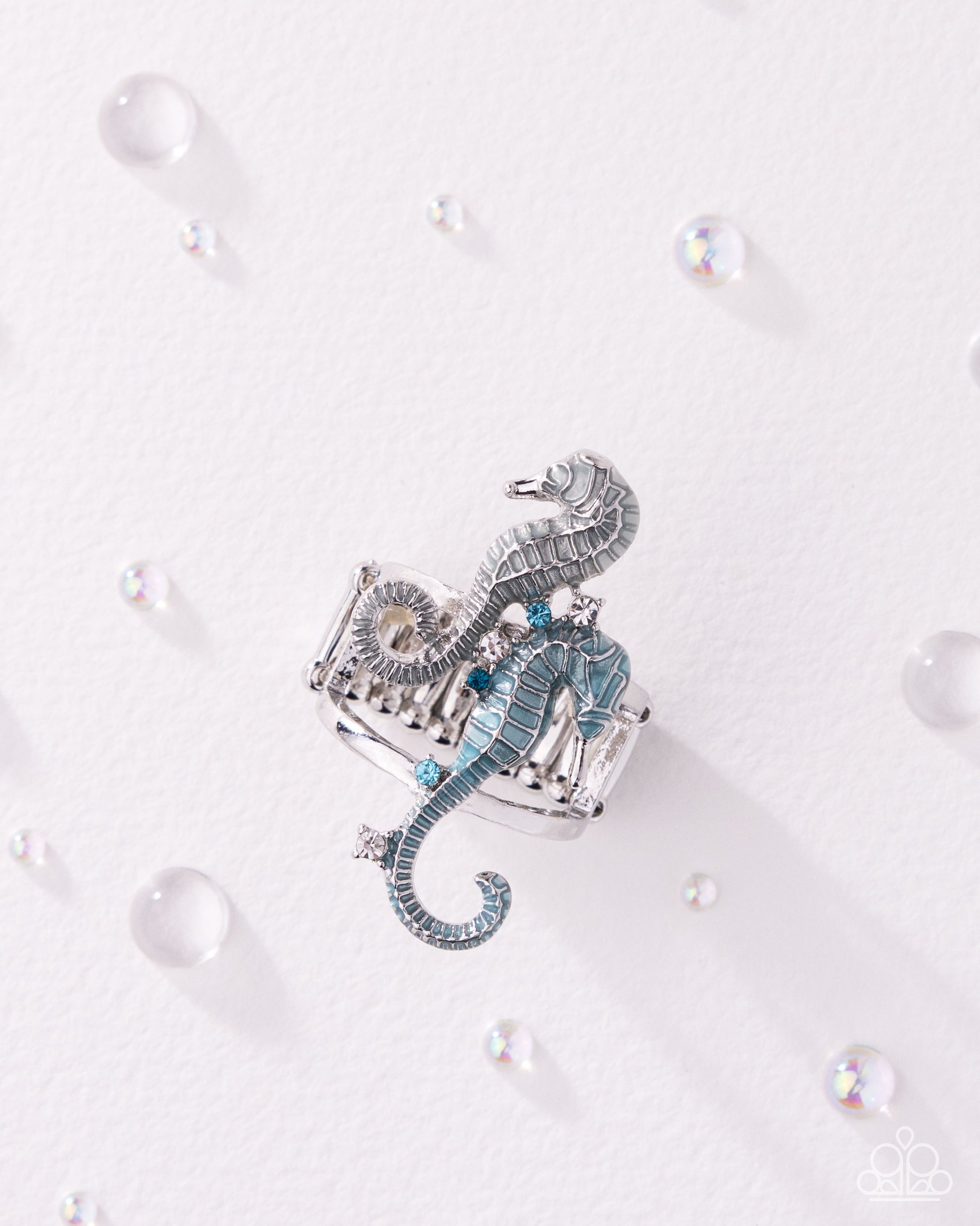 Seahorse Specialty - blue - Paparazzi ring