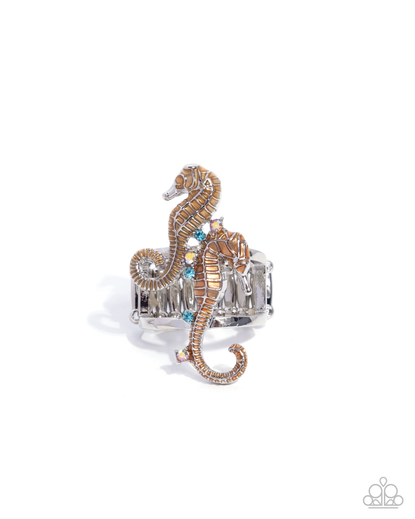 Seahorse Specialty - orange - Paparazzi ring