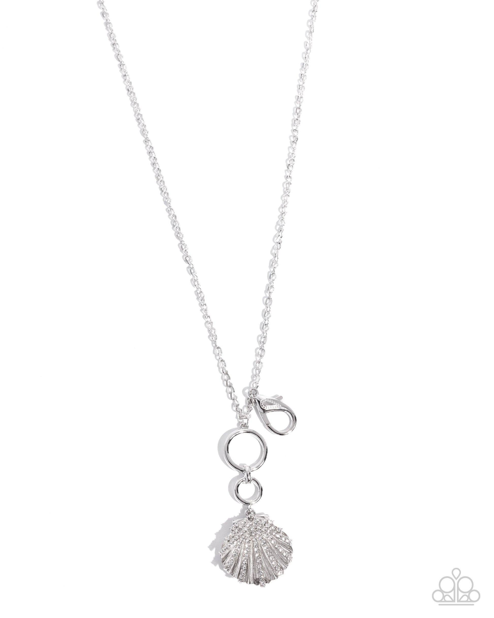 Seashell Socialite - white - Paparazzi LANYARD necklace