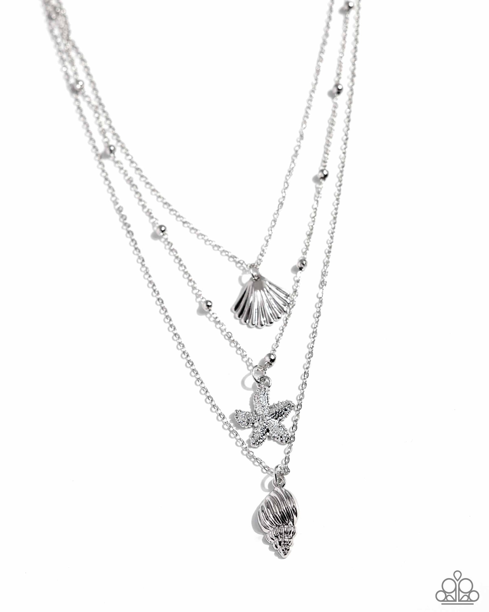 Seashell Sonata - silver - Paparazzi necklace