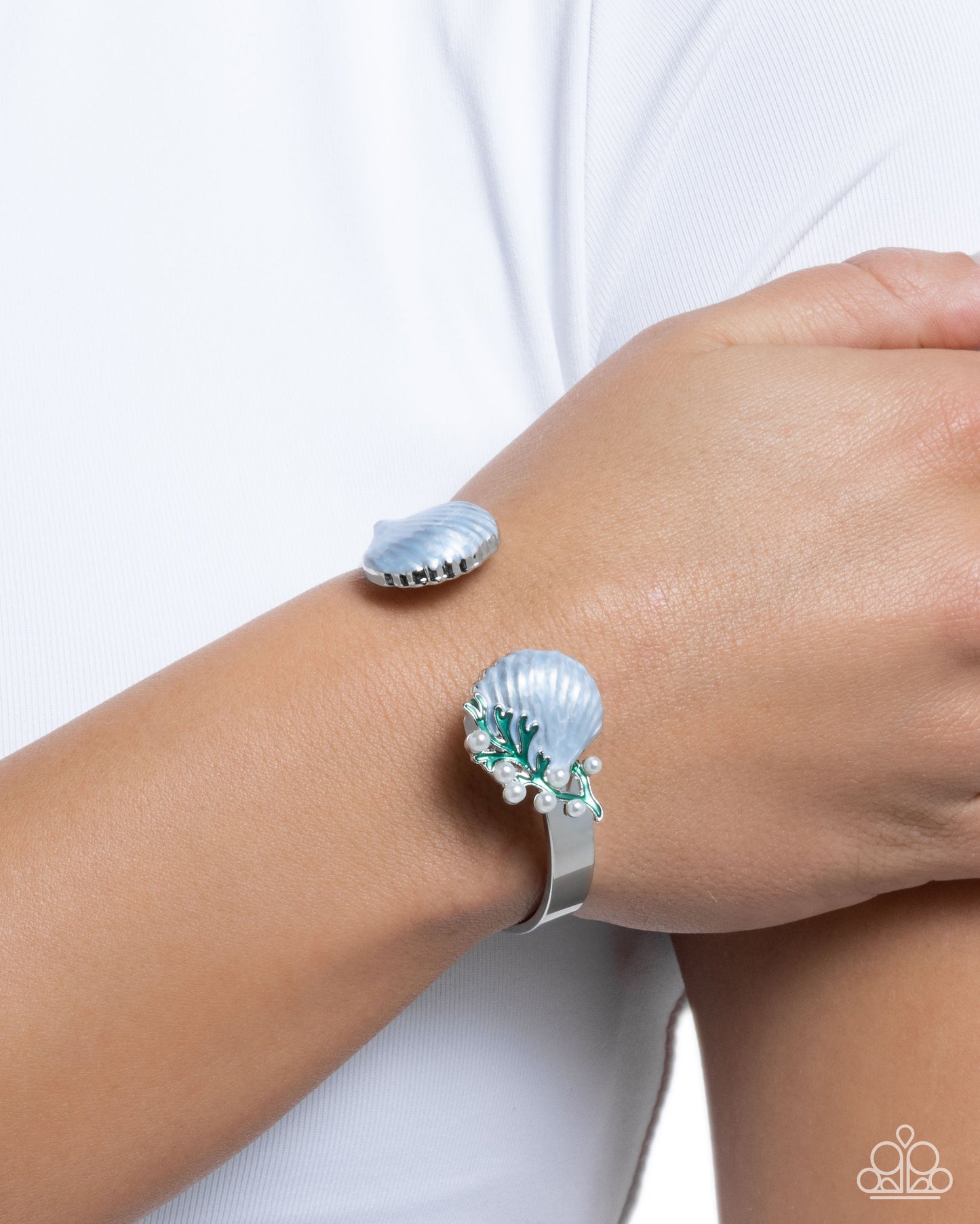 Seashell Splendor - blue - Paparazzi bracelet