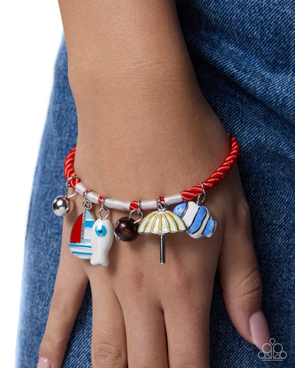 Seaside Satisfaction - red - Paparazzi bracelet