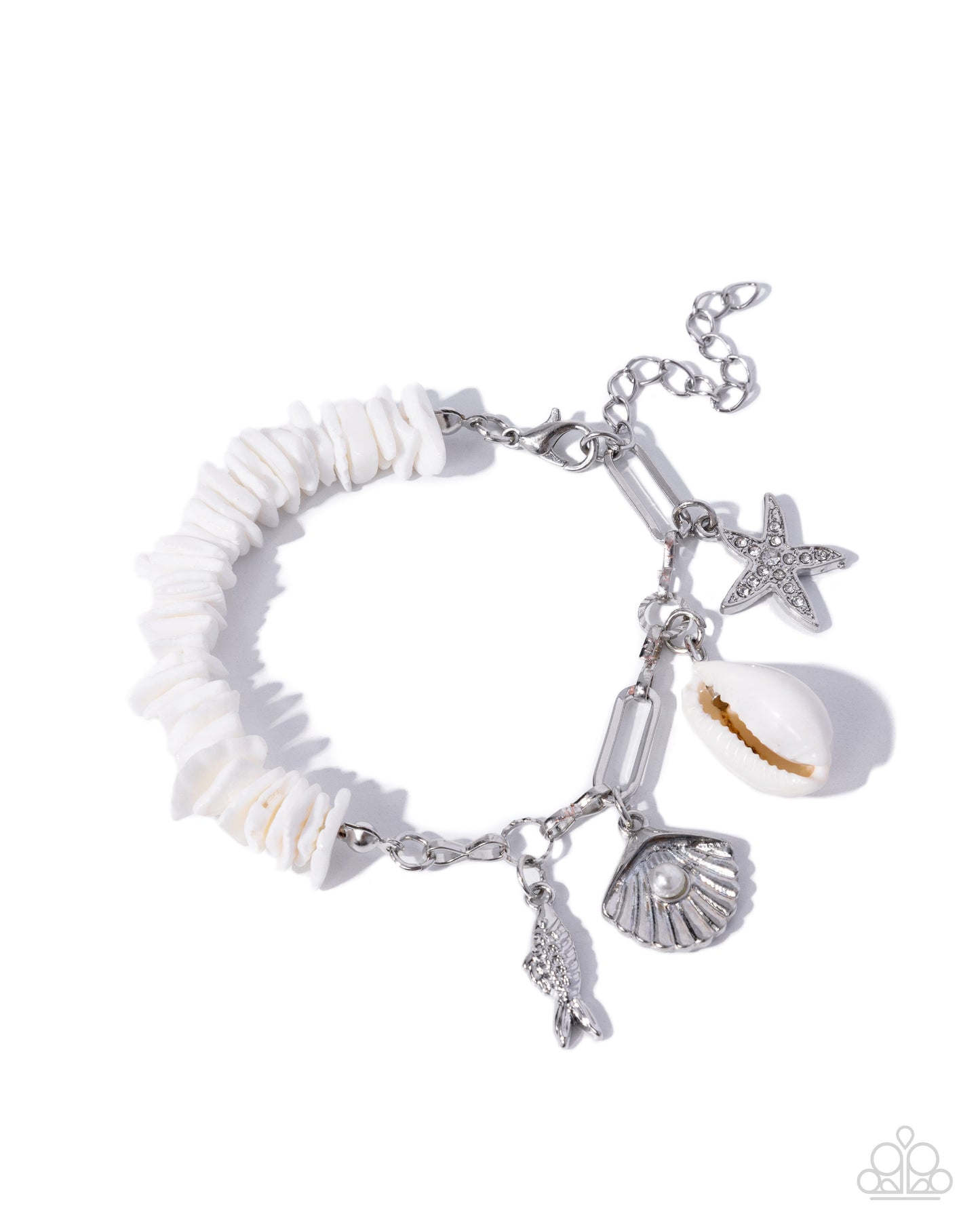 Seaside Shells - white - Paparazzi bracelet