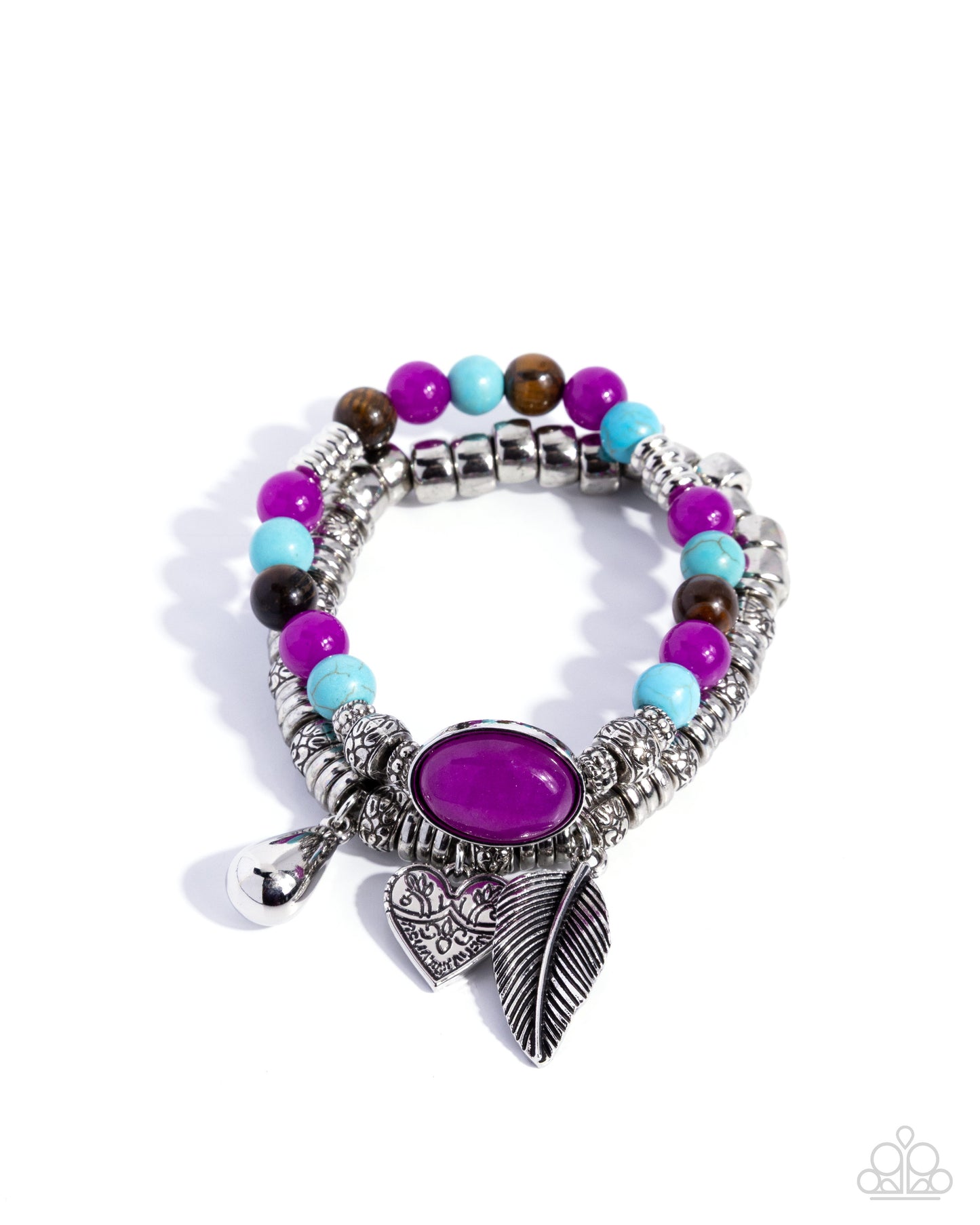 Seasonal Selfie - purple - Paparazzi bracelet
