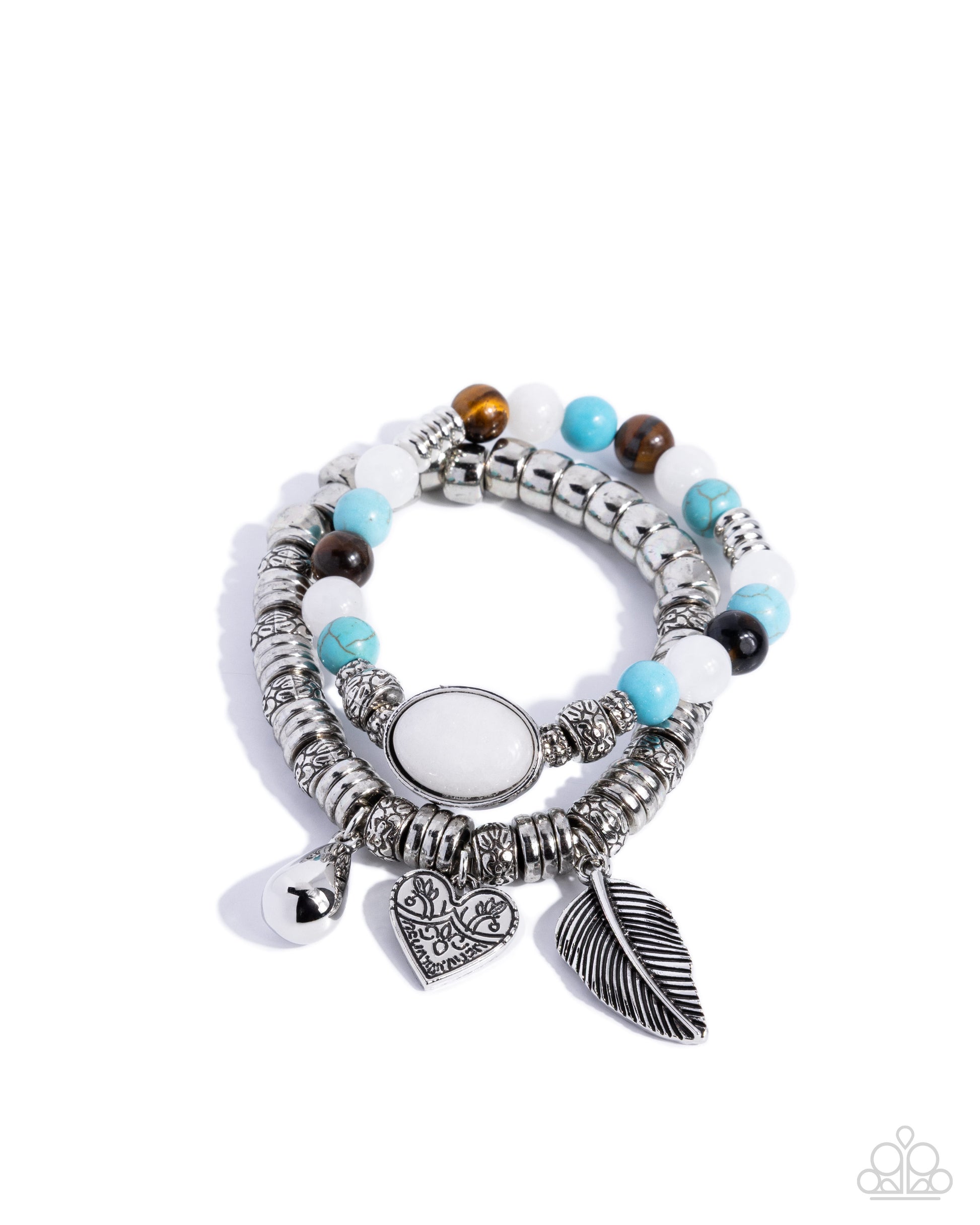 Seasonal Selfie - white - Paparazzi bracelet