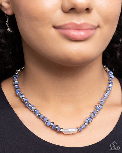 Seasonal Socialite - blue - Paparazzi necklace