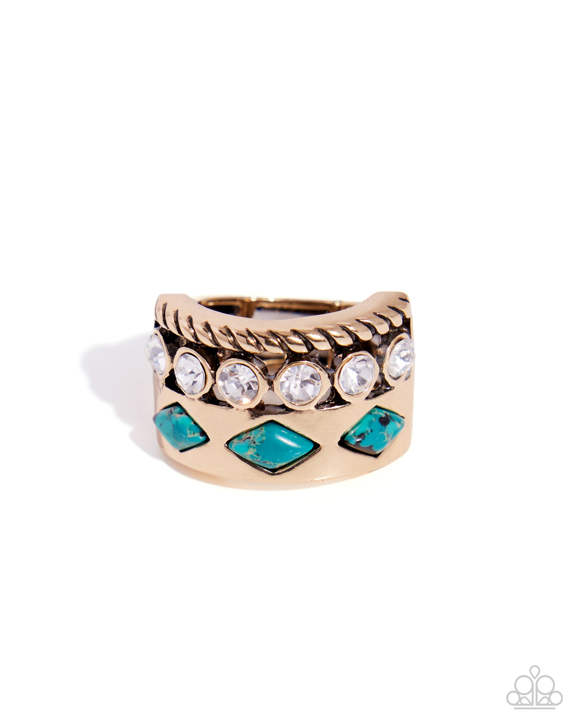 Seasonal Statement - green - Paparazzi ring