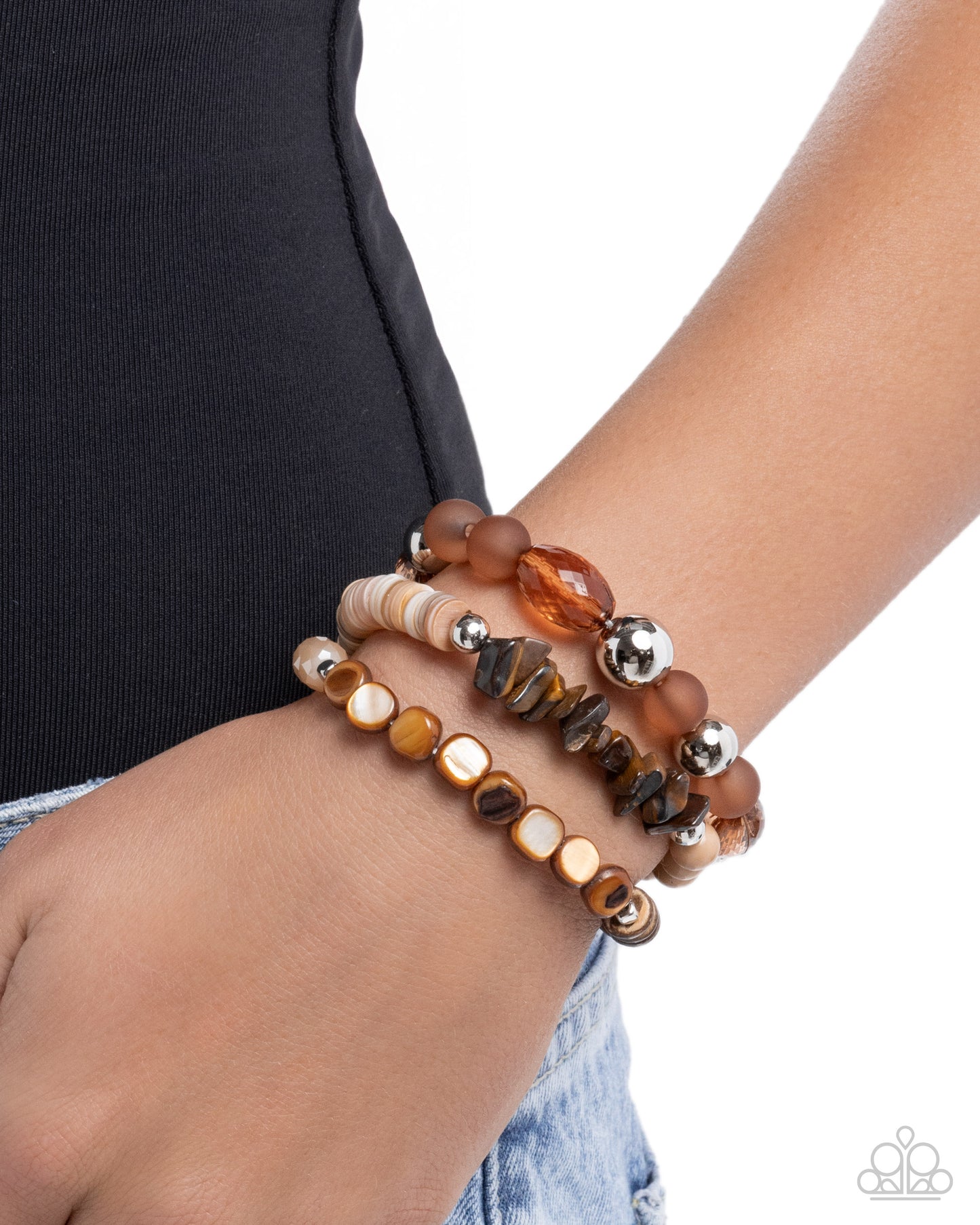 Seasonal Stretch - brown - Paparazzi bracelet