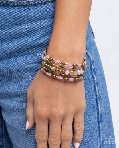 Seasoned Stack - brass - Paparazzi bracelet