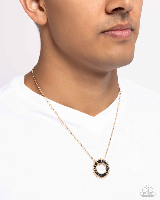 Second Gear - gold - Paparazzi MENS necklace