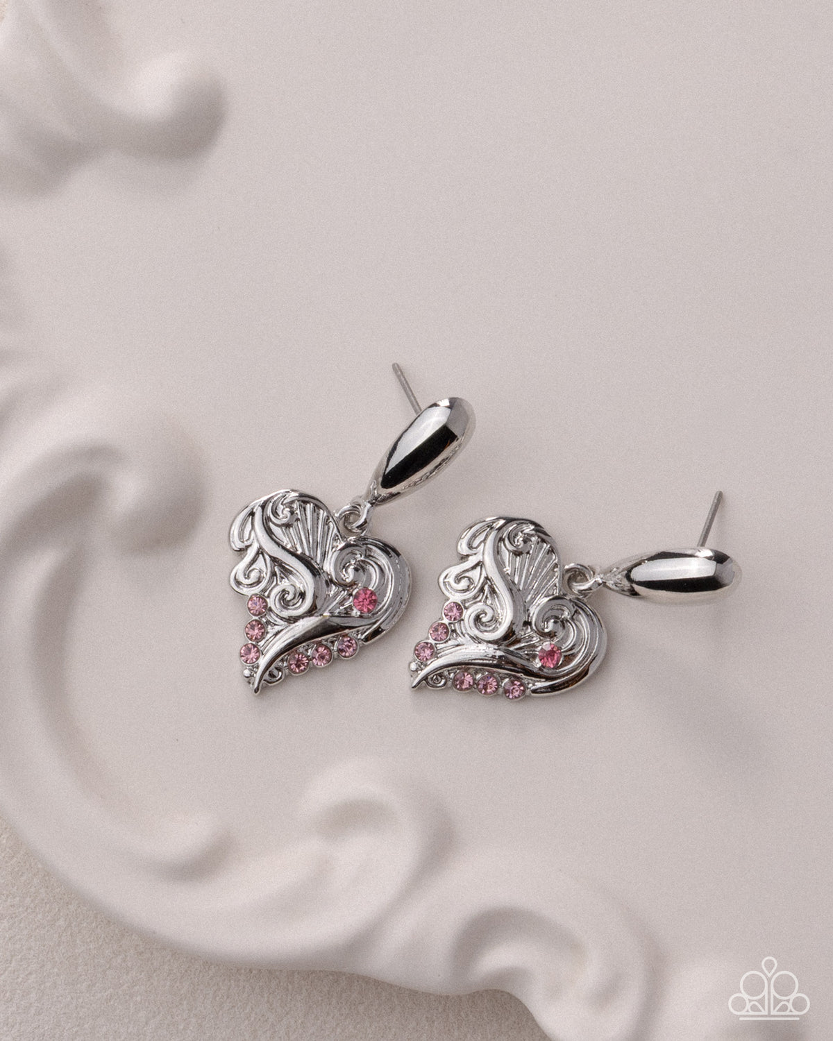 Secret Suitor - pink - Paparazzi earrings