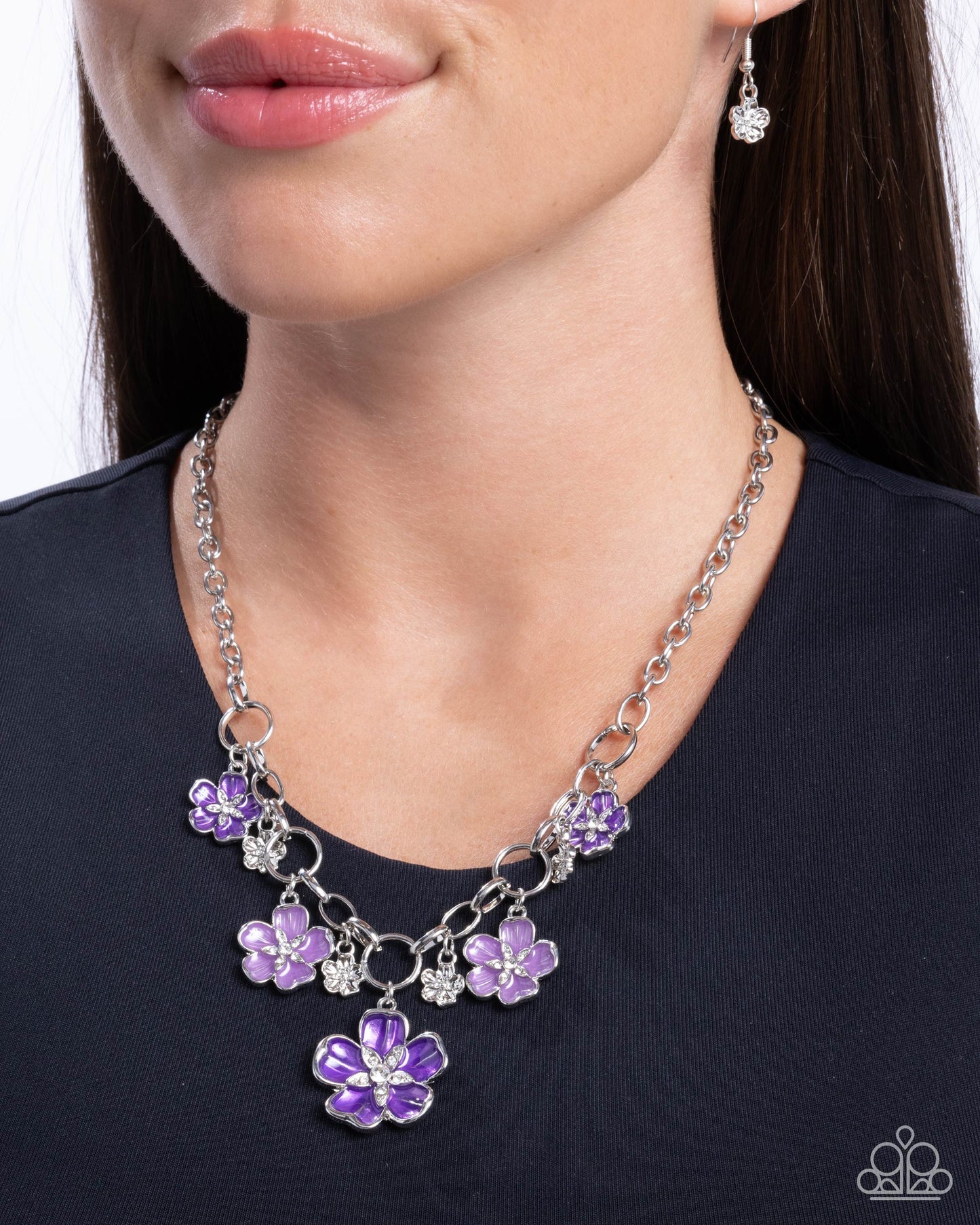 Secretive Sprig - purple - Paparazzi necklace