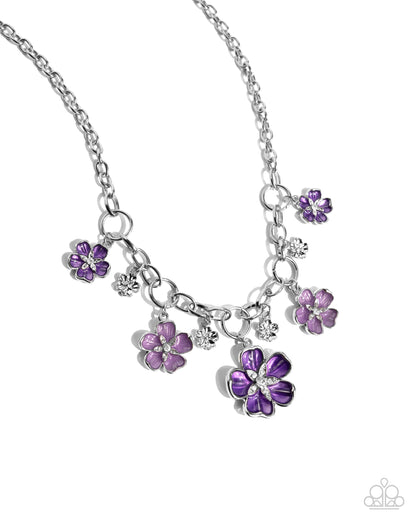 Secretive Sprig - purple - Paparazzi necklace