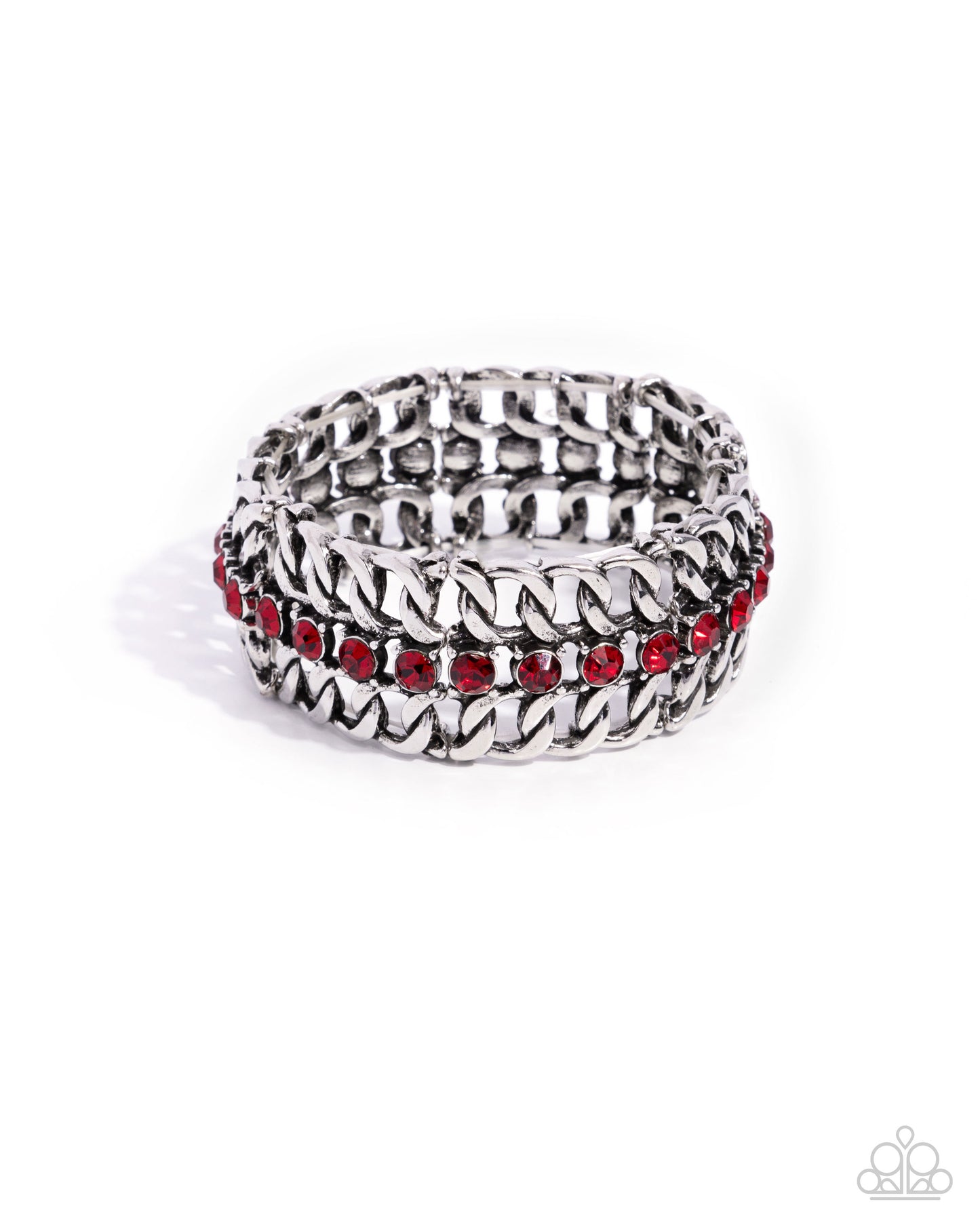 Secure Shimmer - red - Paparazzi bracelet