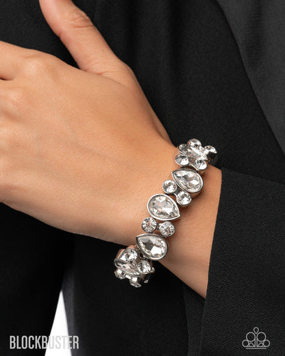 Secure Sparkle - white - Paparazzi bracelet