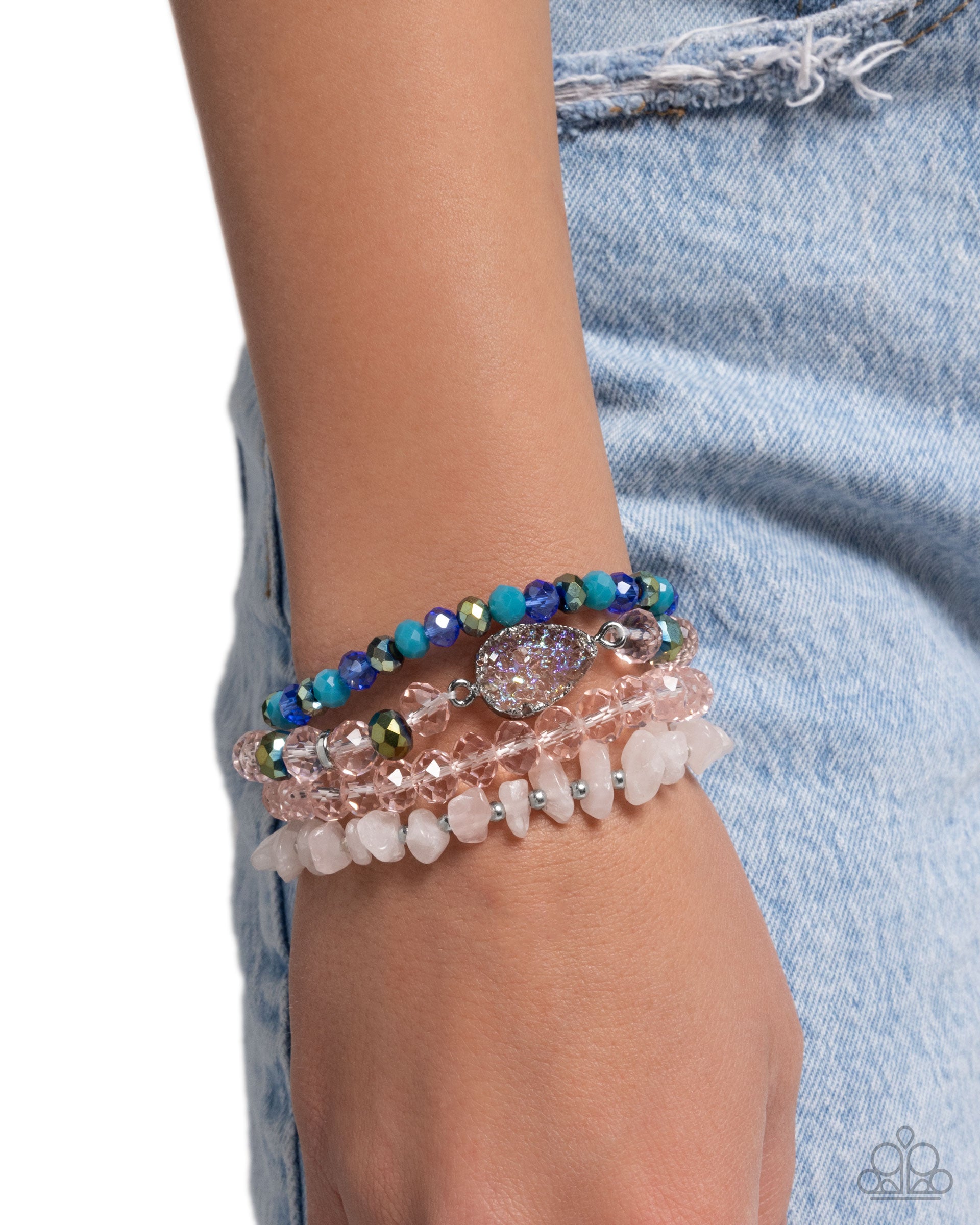 Secure Stones - pink - Paparazzi bracelet