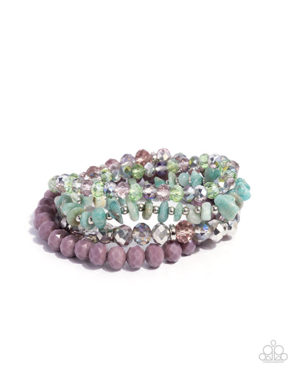 Secure Stones - purple - Paparazzi bracelet