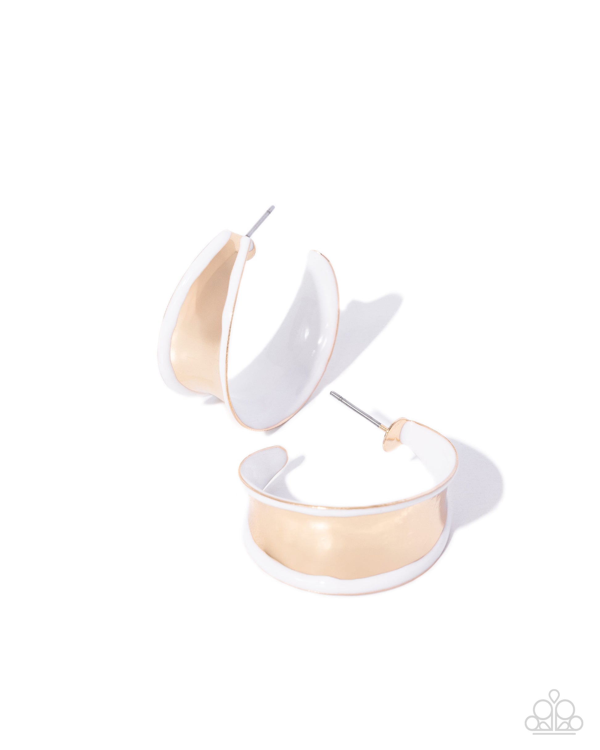 Secure Surprise - white - Paparazzi earrings