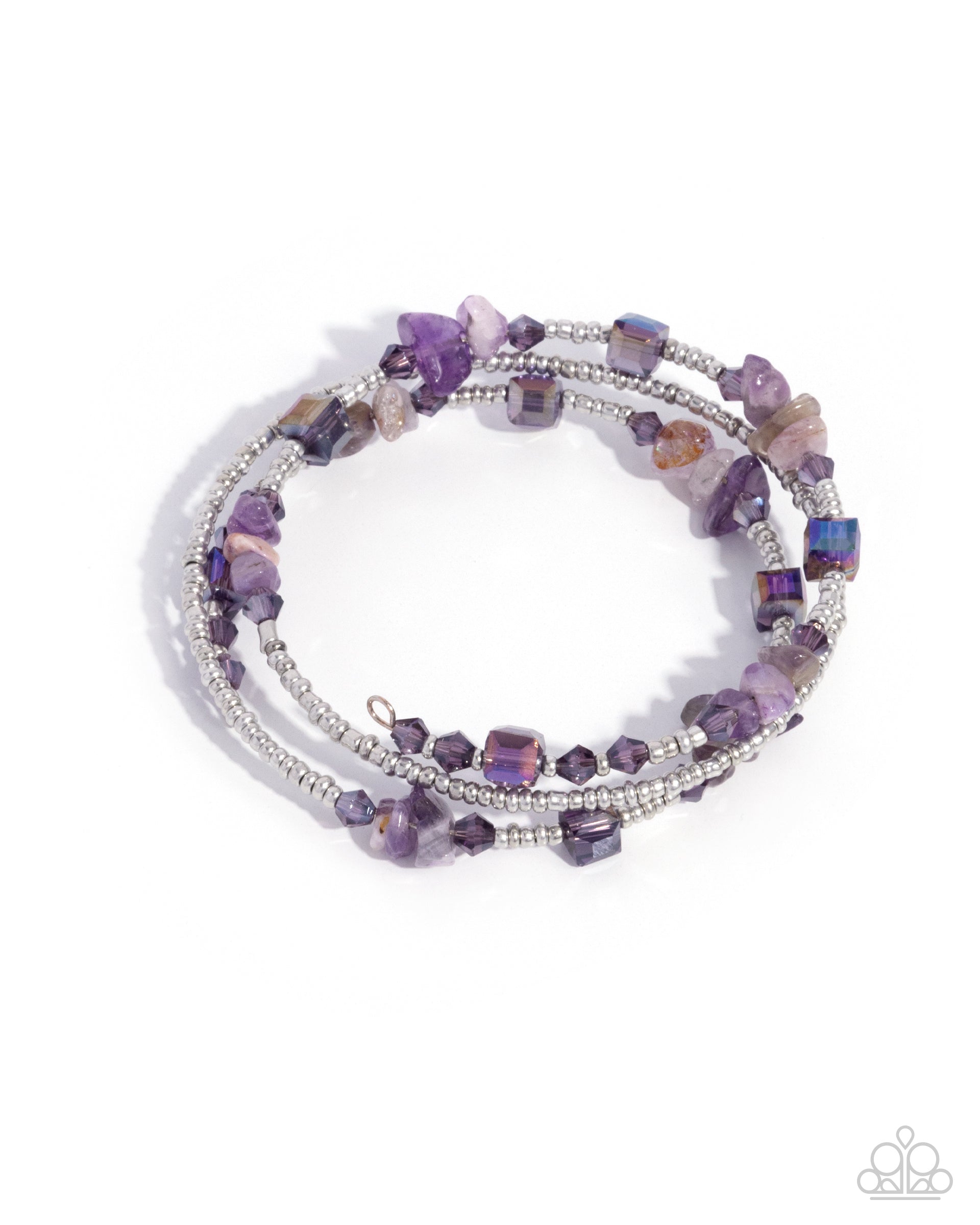 Seed Bead Scene - purple - Paparazzi bracelet