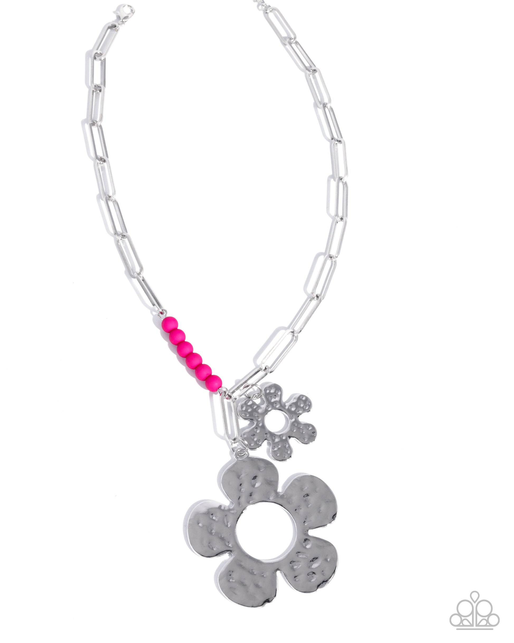 Seeing FLORAL - pink - Paparazzi necklace