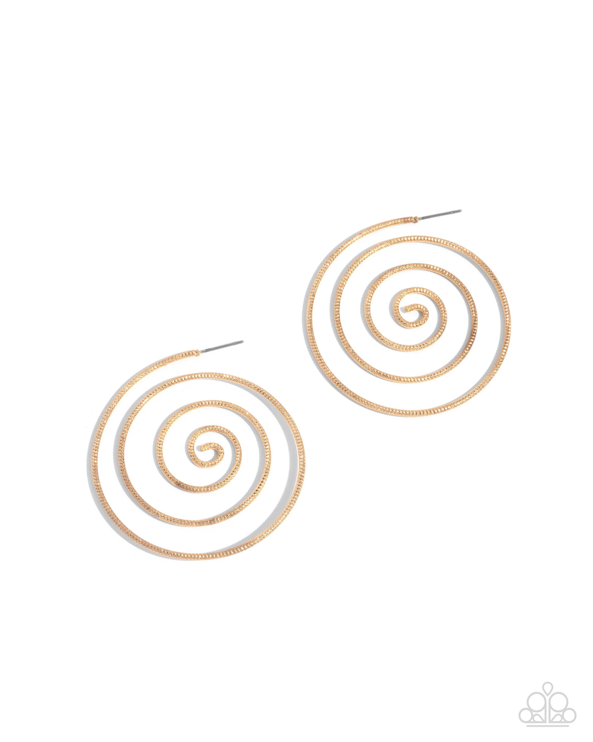 Seize the Spiral - gold - Paparazzi earrings