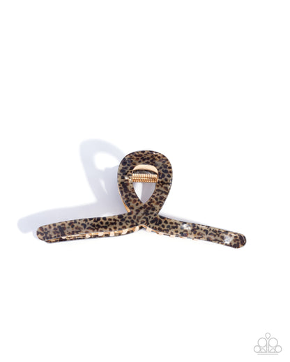 Seize the Spots - brown - Paparazzi hair clip