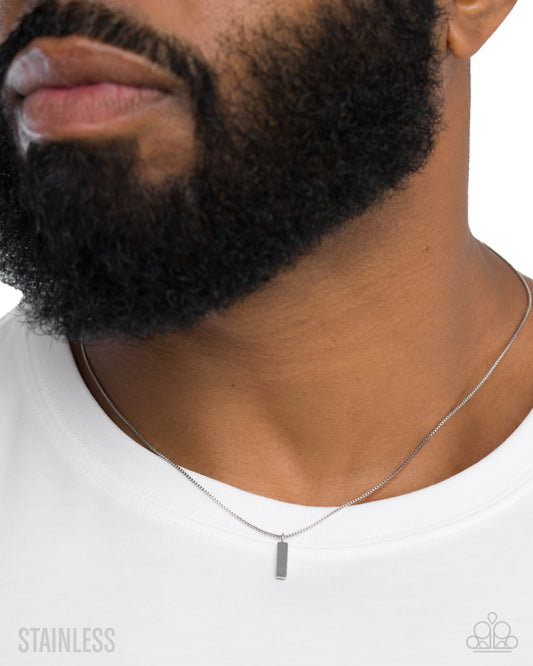 Seize the Stainless - silver - Paparazzi MENS necklace