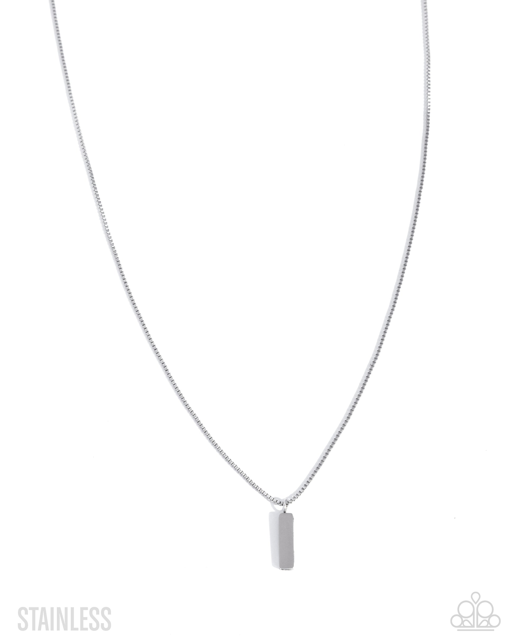 Seize the Stainless - silver - Paparazzi MENS necklace