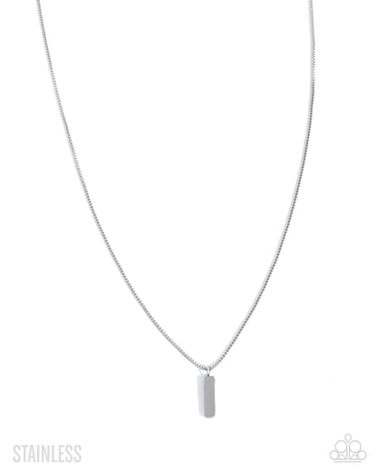 Seize the Stainless - silver - Paparazzi MENS necklace