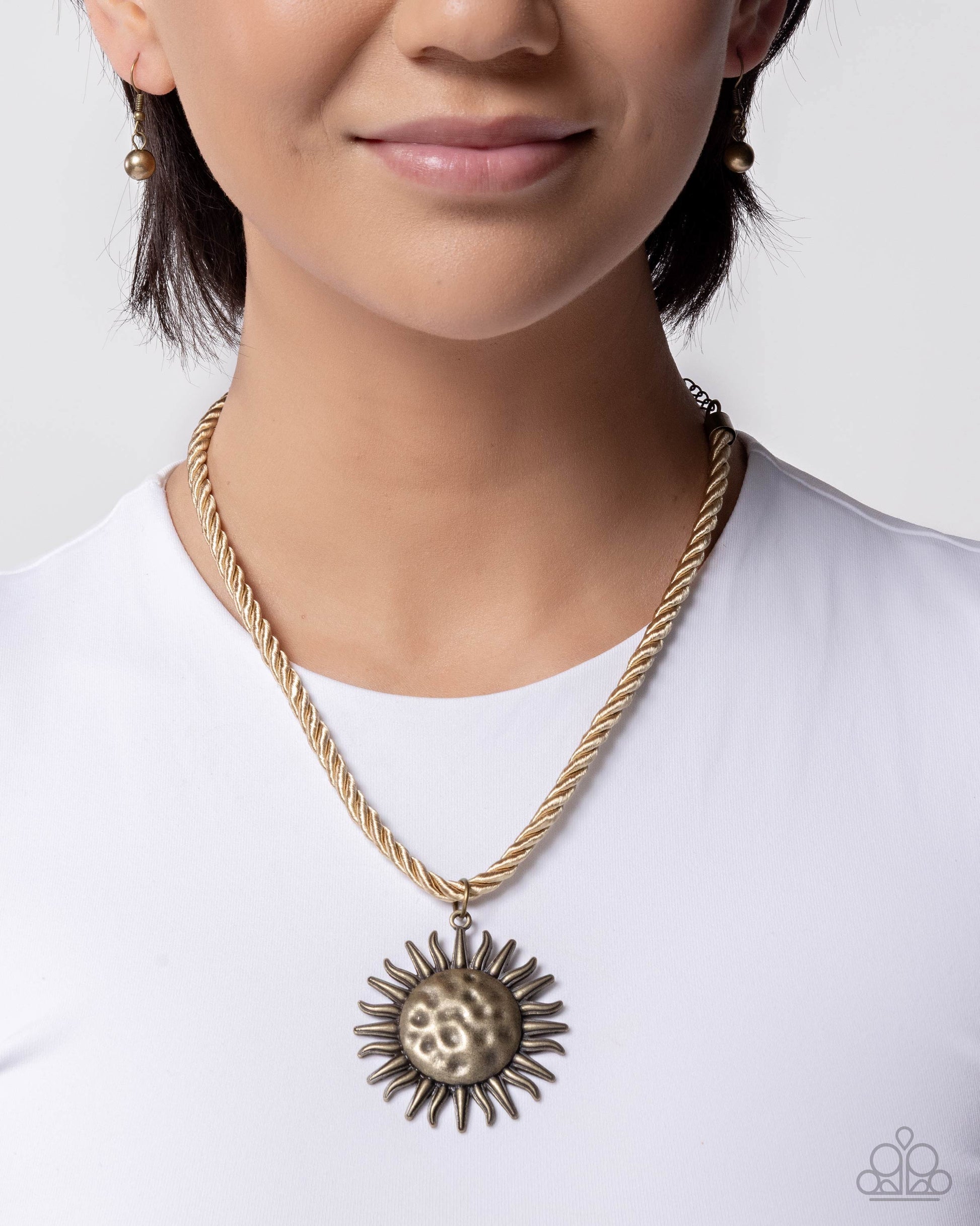 Seize the Sun - brass - Paparazzi necklace