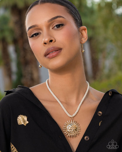 Seize the Sun - gold - Paparazzi necklace